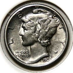 One Dime - Mercury, 1936