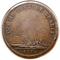 États de Bourgogne, Confirmation des libertés de la province. 1719, Cuivre.