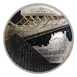 10 € Argent 2018 Le Louvre et le pont des arts