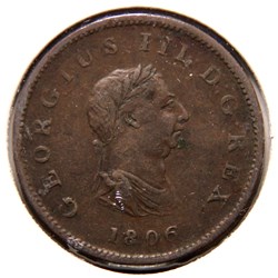 George III - Half penny 1806.