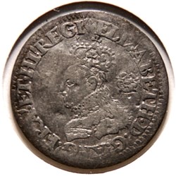 Elizabeth I  - 6 Pence 1567.