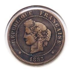 5 Centimes Cérès - 1883 𝐀