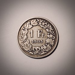 1 Franc 1905 B Helvetia debout