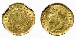 20 Fr. Empire Français 1812 W - Napoléon Tête laurée.