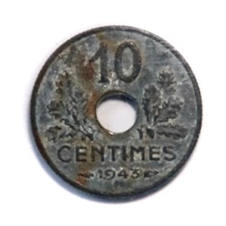 10 centimes Etat français, 1941 petit module