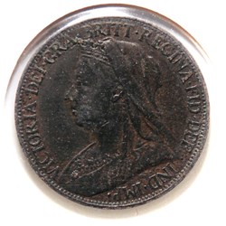 Victoria -1 Farthing 1896.