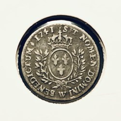 Louis XV 1741/0 W Vingtième d'écu au bandeau