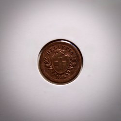 1 Centime Écusson 1856 B