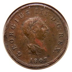 George III - Half penny 1807.
