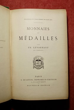 Monnaies et Médailles par Fr Lenormant.