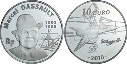 10 € Argent 2010 Marcel Dassault