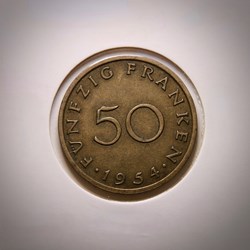 Sarre - 50 Franken 1954