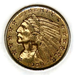 5 Dollars - Indian Head, 1909 S