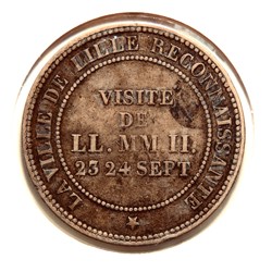 Module de Dix Centimes - Visite de Napoléon III à Lille, 1853