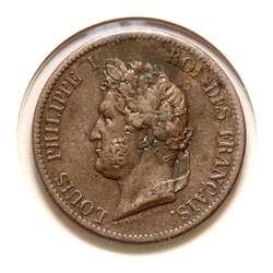 Louis Philippe, Colonies Françaises - 5 Centimes, 1839𝐀