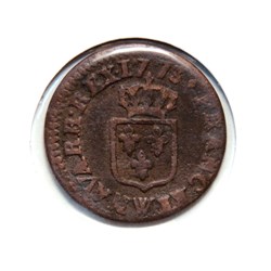Louis XV 1773W Liard à la vieille tête