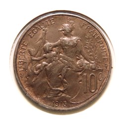 10 Centimes Daniel-Dupuis - 1915