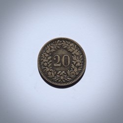 20 Centimes Écusson 1858 B