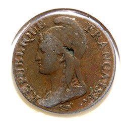 5 Centimes, petit module. An 4 A.