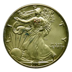 1 Dollar - Silver Eagle, 2004 (colorisé)