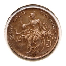 5 Centimes Daniel-Dupuis - 1917