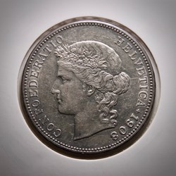 5 Francs 1908 B Tête d'Helvetia