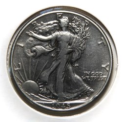 ½ Dollar - Walking Liberty, 1945