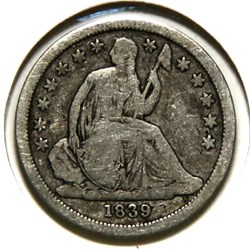One Dime - Seated Liberty, 1839