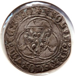 Charles VII Blanc à la couronne Limoges