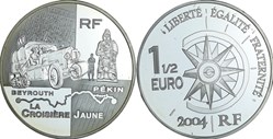 1 € 1/2 Argent 2004 La Croisière jaune