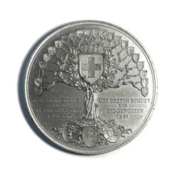 Médaille (1891). Souvenir de la 1ère fédération des parties fédérales.