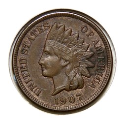One Cent - "Indian Head", 1907
