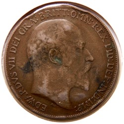 Edouard VII - 1 Penny 1910.