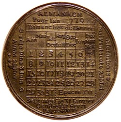 Louis [X]VI, Almanach. [1]779 Cuivre.