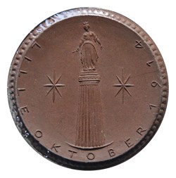 Médaille porcelaine - Prise de Lille, Octobre 1914
