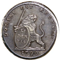 Lion d'argent, 1790 Bruxelles - Période insurrectionnelle.