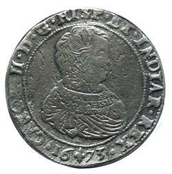 Charles II - Ducaton, 1673 Bruges