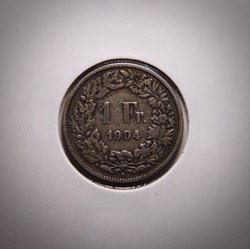 1 Franc 1904 B Helvetia debout