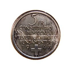 5 Francs 1948 B Constitution