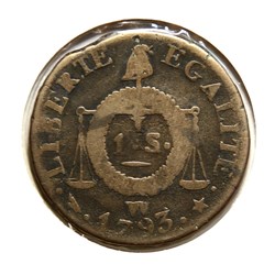 1 Sol à la balance. An 𝐈𝐈  𝐖 (1793).
