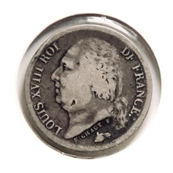 Louis XVIII - 1/2 Franc, 1824𝐖