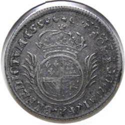 Huitième d'écu de Flandre aux palmes 1698W