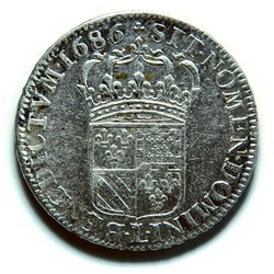 Demi-écu de Flandre 1686 L♔