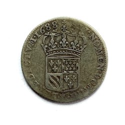 Huitième d'écu de Flandre 1688L♔