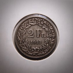 2 Francs 1913 B Helvetia debout