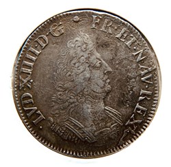 Demi-écu aux palmes 1693W