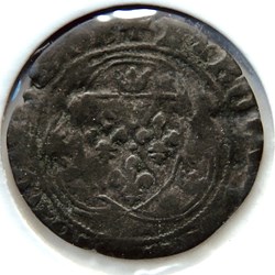 Charles VII Blanc à la couronne Bourges