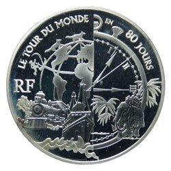 1 € 1/2 Argent 2005 Le tour du Monde en 80 jours