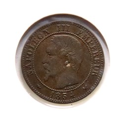 Deux Centimes - 1854 𝐖 Napoléon Ⅲ tête nue