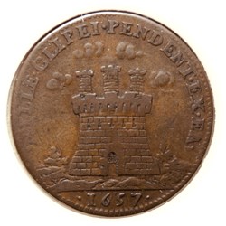 États de Bourgogne. 1657, Cuivre. Le Sacre et les habiles capitaines français